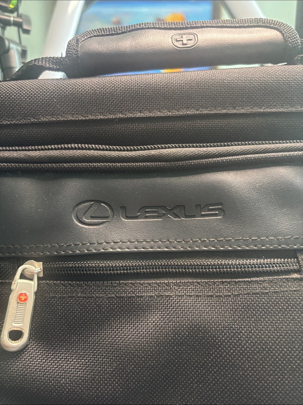 Black Men's Briefcase Laptop Bag - Picture 2 of 15